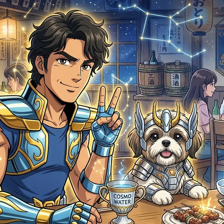 Saint Seiya-style profile image